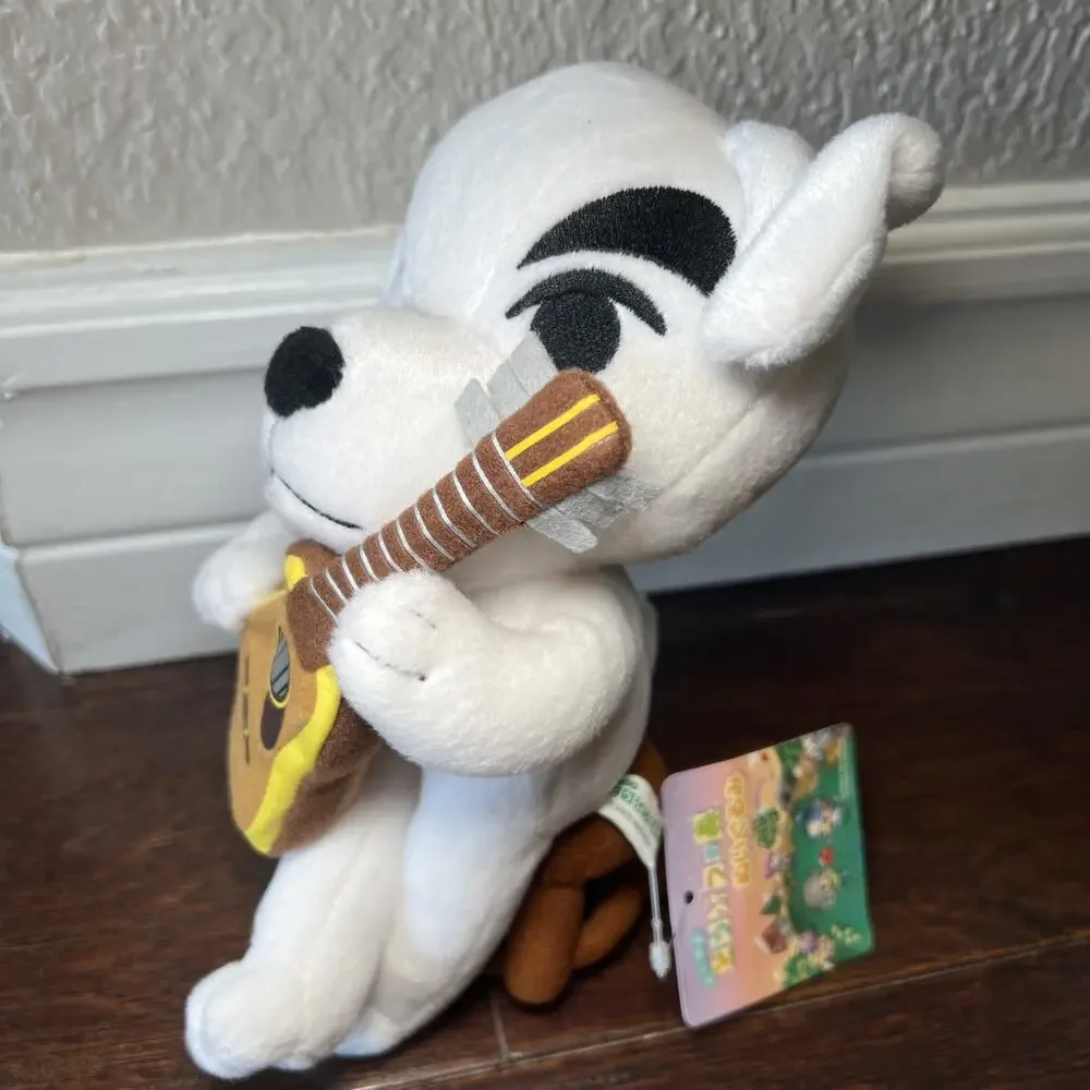 Nintendo RARE K.K. Slider plush 8.5” Guitar Sitting On Stool NEW Japan 2005
